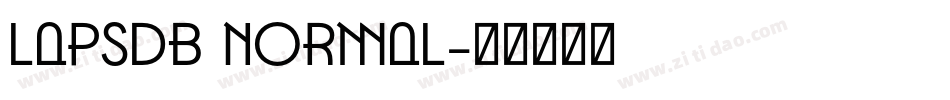 LapsDB Normal字体转换